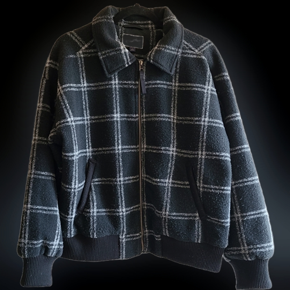 Ladies Felt Bomber Jacket